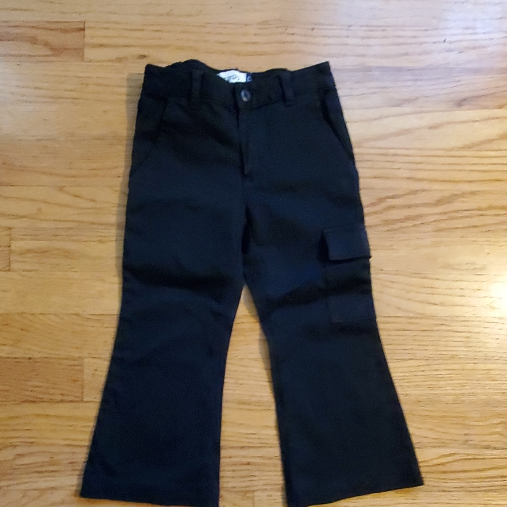 Gap girls black cargo pant